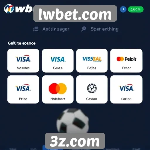 Opções de pagamento disponíveis no lwbet.com